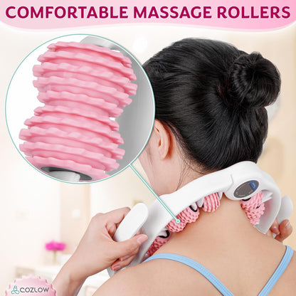Cellulite Massage Roller - Pink - Anti-Cellulite Massager with Detachable Roller Handles for Thighs, Legs & Buttocks - Fascia Massage Tool for Lymphatic Drainage & Deep Tissue Therapy
